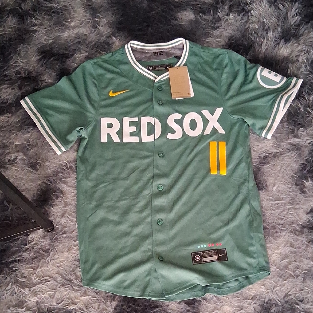 Nike Green Red Sox Men's Jersey
